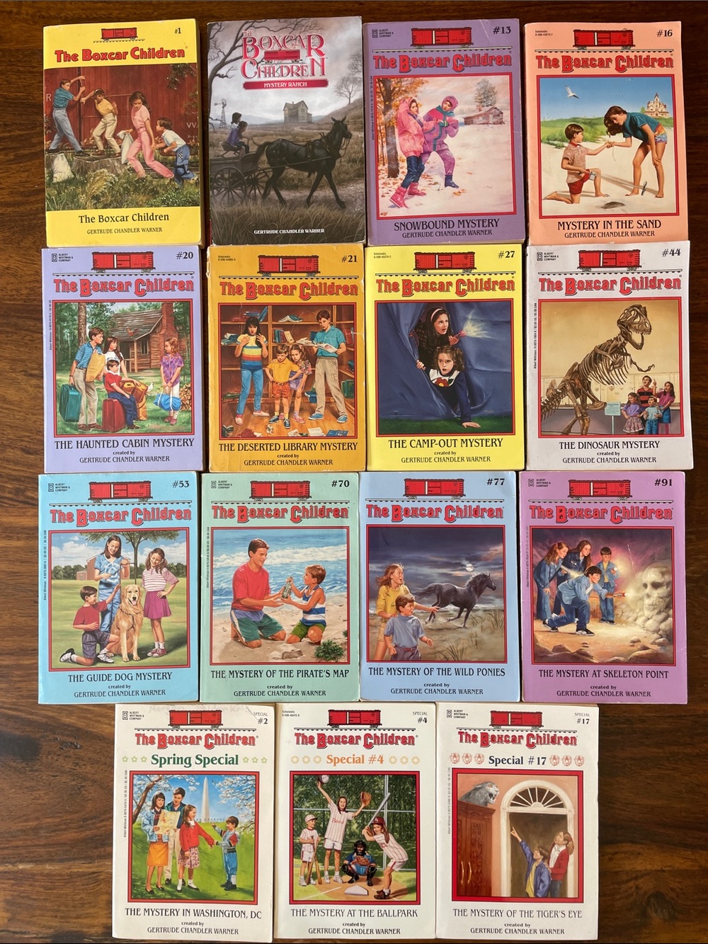 15 The Boxcar Children Vintage Paperback Books by Gertrude Chandler Warner